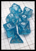 Dice : Dice - Dice Sets - Wiz Dice Blue Sprarkle with White - eBay Dec 2016